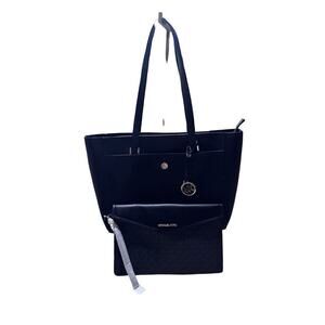 MICHAEL KORS Maisie Large Pebbled Leather 2-in-1 Tote Bag Black MK